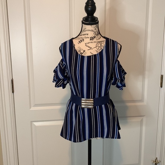 Harve Bernard  loose fitting striped sleeveless top size medium - Picture 3 of 3